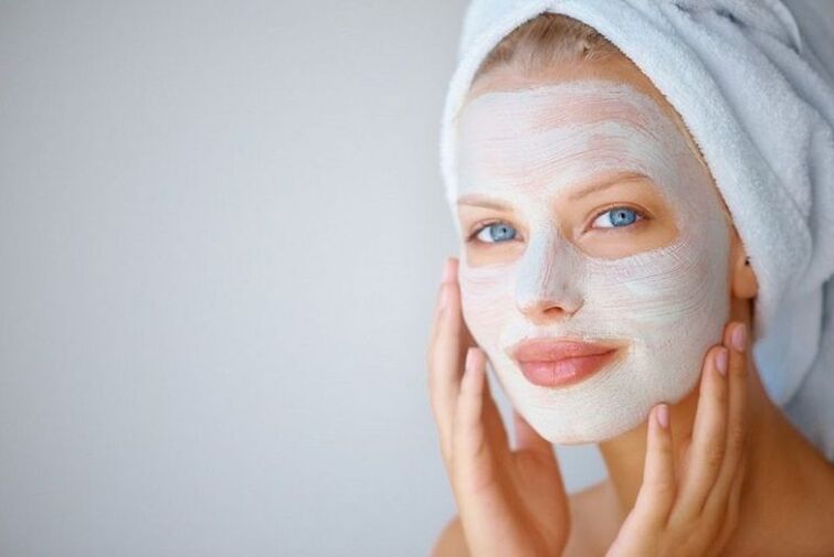 máscara facial para o rexuvenecemento da pel