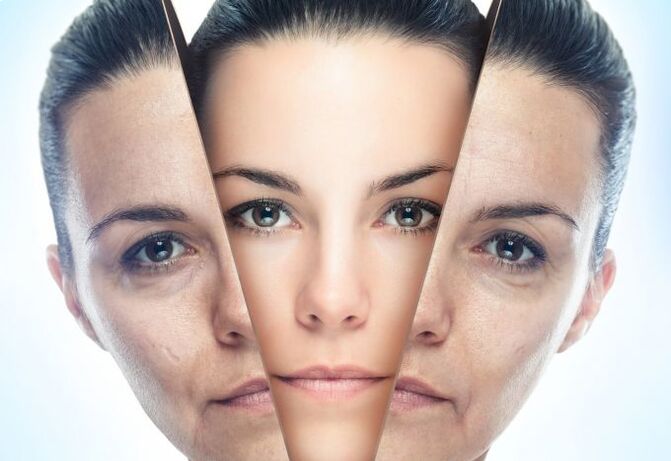 O proceso de eliminación da pel facial dos cambios relacionados coa idade